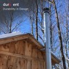 DuraVent DuraBlack 48 Inches Long x 8 Inch Diameter Stainless Steel Single Wall Wood Burning Stove Pipe Connector to Vent Smoke and Exhaust, Silver - 4 of 4