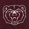 Men's Missouri State University Official Distressed Primary Logo T-Shirt Maroon - 2 of 4