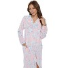 Casual Nights Women's Zip Up Robe Housecoat, Velour Duster Lounger Dress with Pockets - 2 of 4