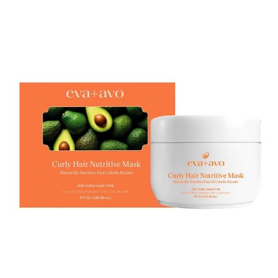 eva+avo Curly Hair Deep Hydration Nutritive Hair Mask - 8 fl oz