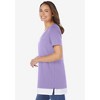 Woman Within Women's Plus Size Layered-Look Tunic - 4 of 4