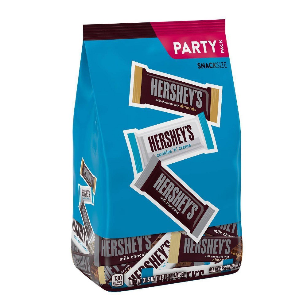 Hershey's Club Assorted Snack Size Candy Bars Variety Pack - 31.5oz