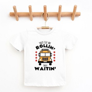 The Juniper Shop They See Me Rollin' Toddler Short Sleeve Tee - 1 of 2