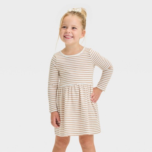 Toddler Girls' Printed Long Sleeve Dress - Cat & Jack™ - image 1 of 3