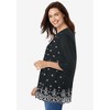 Woman Within Plus Size Embroidered Pintuck Tunic - 4 of 4