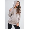 Hello Miz Women's Casual Nursing Maternity Hoodie Sweatshirt - 2 of 4