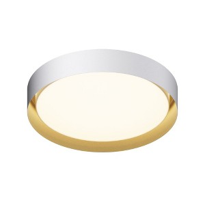 ET2 Lighting Echo 1 - Light Flush Mount in  White/Gold - 1 of 2