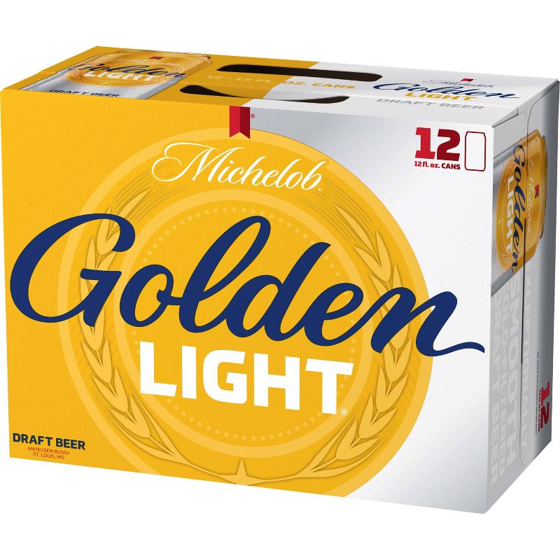 Michelob Golden Light Draft Beer - 12pk/12 fl oz Cans, 3 of 8