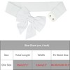 Elerevyo Women's Dress Elastic Waistband Versatile Belts Wide Bow Tie Belt - 3 of 4