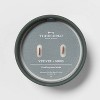 8oz 2-Wick Green Matte Ceramic Woodwick Candle Vetiver and Moss - Threshold™ - image 4 of 4