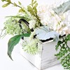 Artificial Plant - Faux 13" Hydrangea Potted Arrangement - FXP1014 - Green/White - Safavieh - 4 of 4