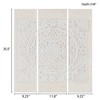 Triptych 3-piece Dimensional Resin Canvas Wall Art Set - 2 of 4