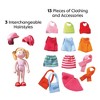 HABA Little Friends Doll Feli with Accessories - Mini Dolls, Dress Up Dolls, Dollhouse People Figures, HABA Toys, Action Figures for Doll House Play - 2 of 4