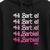 Women's - Barbie - Hi Barbie Stacked Cropped Graphic Hoodie - 2 of 3