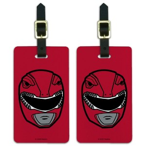 Power Rangers Red Ranger Helmet Luggage ID Tags Set of 2 - 1 of 4