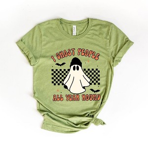 Simply Sage Market Women's I Ghost People Short Sleeve Graphic Tee - 1 of 4