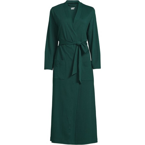 Lands' End Women's Cotton Long Sleeve Midcalf Robe : Target