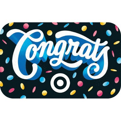 Congrats Lettering Target GiftCard