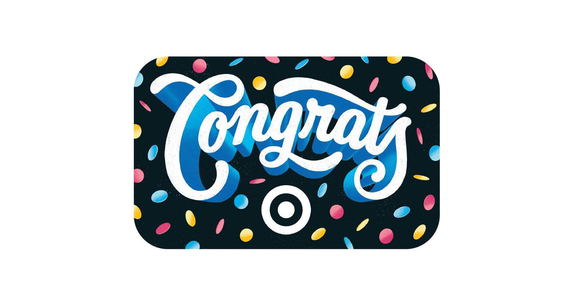 Congrats Lettering Target GiftCard