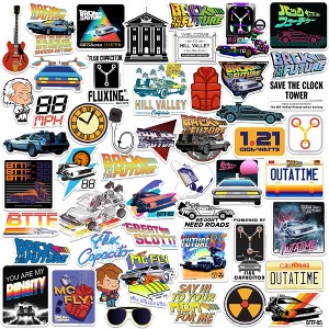Back to The Future 50ct Vinyl Large Deluxe Stickers Variety Pack - 1 of 4