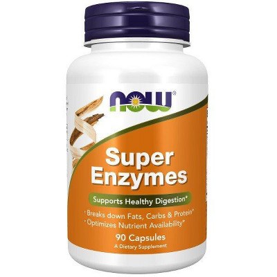 Super Enzyme Caps by Now Foods  -  90 Capsule