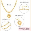 18k Gold Chain Link Necklace for Women, Baroque Pearl/Compass Pendant Necklace - 4 of 4
