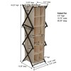 Household Essentials 12 Pocket Shoe Cubby, Holds 6 or more Pairs of Shoes, Natural - 3 of 4