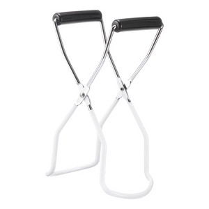 Unique Bargains Sturdy Canning Jar Lifter Tongs with Rubber Grips Handle - 1 of 4