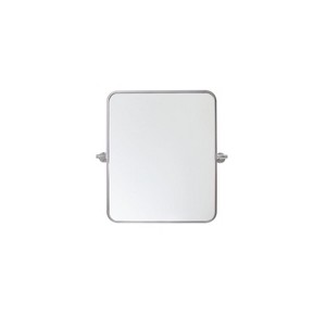 Elegant Lighting Soft corner pivot mirror 20x24 inch in silver - 1 of 4