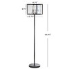 63.375" Metal/Crystal Bevin Floor Lamp (Includes LED Light Bulb) Black - JONATHAN Y - 4 of 4