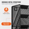 VEVOR File Wall Rack, One-Piece 16 Pockets Mesh Wall File Holder, Wall Mounted Magazine Mail Paper & Document Storage Folder, Black - 3 of 4