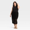 Women's Crochet-Style Pointelle Midi Sweater Skirt - A New Day™ - 3 of 3