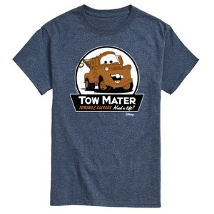 Men's - Cars - Tow Mater Need A Lift Sign Short Sleeve Graphic T-Shirt - 1 of 4