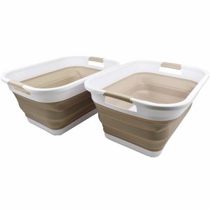 SAMMART 36L (9.5 gallon) Collapsible Plastic Laundry Basket - 1 of 4