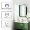 Dovelina Wall Medicine Cabinet Mirror Cabinet Multifunctional Wall-Mounted Mirrored Cabinet with Magnetic Doors - 4 of 4