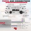Waterproof 4-Channel Marine Amplifier for Boating with Volume Control, RCA & High/Low Level Inputs, 1200W Max - 2 of 4