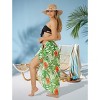 HAPPY BAY Women's Summer Swim Cover Ups Skirt Beach Bikinis Wraps Pareos Coverups Vacation Women Sarong for Swimwear One Size Colorful, Floral - 2 of 4