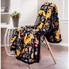 Chanasya Gold Fox Print Throw Blanket - Reversible Fluffy Faux Shearling - 2 of 4