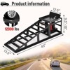 Heavy Duty Hydraulic Car Ramps,5T 11,000lbs Capacity (2 Pack),Adjustable Steel Lift Ramps 11.61"-16.21",Low Profile Ramps for Trucks,Trailers,Garage - 4 of 4