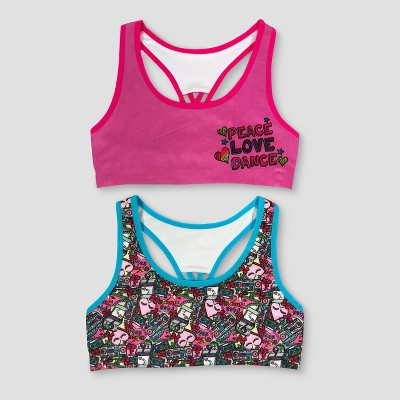 target girls sports bra