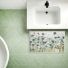 Stupell Industries Blue Poppy Garden Printed Plush Bath Mat And Bath Rug, Design By Kelly Elizabeth, 18"X30" - 3 of 4