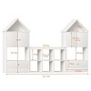 House-Shaped Kids Bookshelf with Open Shelves and Cabinet, Sturdy MDF Organizer for Playroom or Bedroom Storage-3irtyhousy - 4 of 4