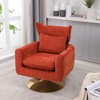Swivel Accent Chair, Upholstered 360°Barrel Chair, Comfy Sofa Reading Chair, Single Armchair with Pillow for Living Room Bedroom Office Nursery - 2 of 4