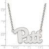 Black Bow Jewelry Sterling Silver Pittsburgh Panthers NCAA Necklace 18 Inch - 3 of 4