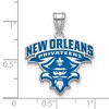 Black Bow Jewelry Sterling Silver New Orleans Privateers NCAA Extra Large Pendant - 2 of 3