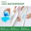 Aoibox Waterproof Twin Mattress Protector Cooling Soft Bamboo Viscose 3D Air Fabric Noiseless Fitted Cover 8-14 Inch Deep Pocket - 4 of 4