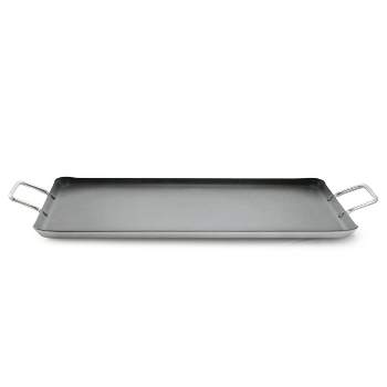 Lodge LDP3 Cast Iron Rectangular Reversible Grill/Griddle, 9.5-inch x  16.75-inch, Black