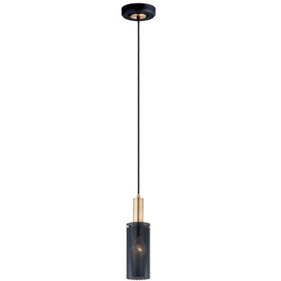Maxim Lighting Perf 1 - Light Pendant in  Black/Satin Brass