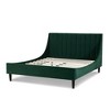 Sandy Wilson Home Aspen Vertical Tufted Headboard Platform Bed Set, Queen - 3 of 4