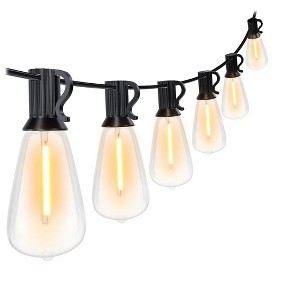 Itopfox 120FT Outdoor String Lights, Waterproof Patio Lights with 64 Hanging ST38 Bulbs, 2700k Shatterproof for Backyard Gazebo Porch Garden Decor - 1 of 4